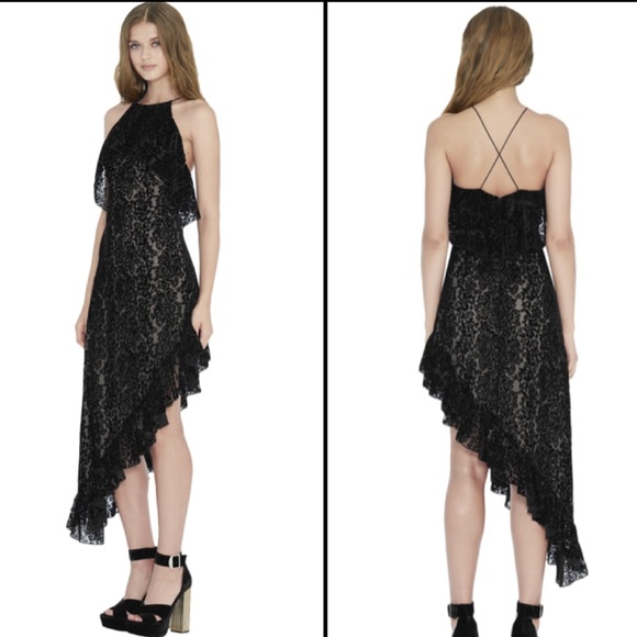 Alice + Olivia Fabiola Asymmetrical Ruffle Dress - Picture 2 of 3